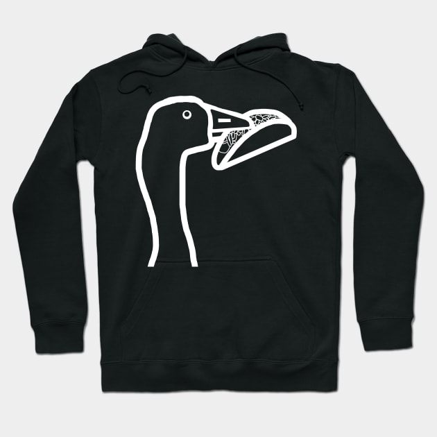 Hungry Animals Gaming Goose Steals Taco Hoodie by ellenhenryart